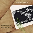 thumbnail image 3 of San Diego Beach Logo Front License Plate, Metal License Plate, Funny Standard Plates Personalized Novelty Decorative For Men/Women/Boys/Girls Car 6×12 Inch, 3 of 7