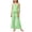 Green, variant on Girls 2 Piece Outfits Peplum Spaghetti Strap Top Wide Leg Pants Set Casual Kids Summer Clothes
