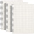 thumbnail image 1 of 3 Pack Carnet à Spirale Carré Grille Graphique A5 avec 480 pages, 1 of 5