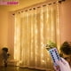 thumbnail image 2 of Cadena de cortina de ventana LED, guirnalda de luces de hadas, decoración de fiesta de boda, hogar, niños, niña, cumpleaños, ramadán, Eid, Mubarak, pascua, 3M, 2 of 4