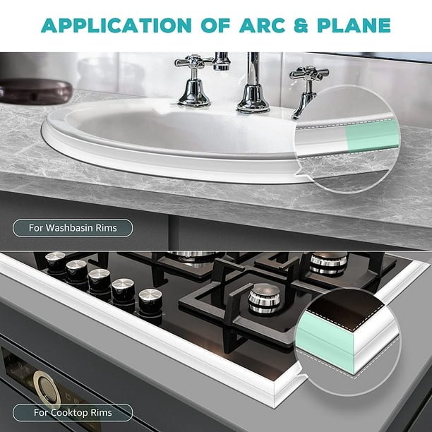 100% Silicone Scellant pour cuisine et salle de bains - Transparent - 290ml