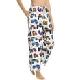 thumbnail image 2 of Haiem Cartoon Monster Trucks1 Women's Pajama Pants Ultra Lightweight Pjs Bottoms Sleepwear Bottom Pants With Pocket Drawstring-Medium, 2 of 9