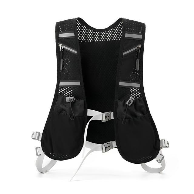 Chaleco para correr, chaleco de hidratación ligero, transpirable y resistente al sudor. Mochila para correr ajustable. Chaleco de hidratación para trail running, maratón, carrera, jogging y ciclismo.