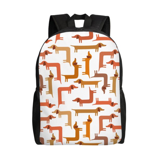 Easygdp Dachshund Dog Mochila Versátil y Elegante: Comodidad, Almacenaje y Durabilidad para la Universidad, Trabajo, Viajes y Uso Diario