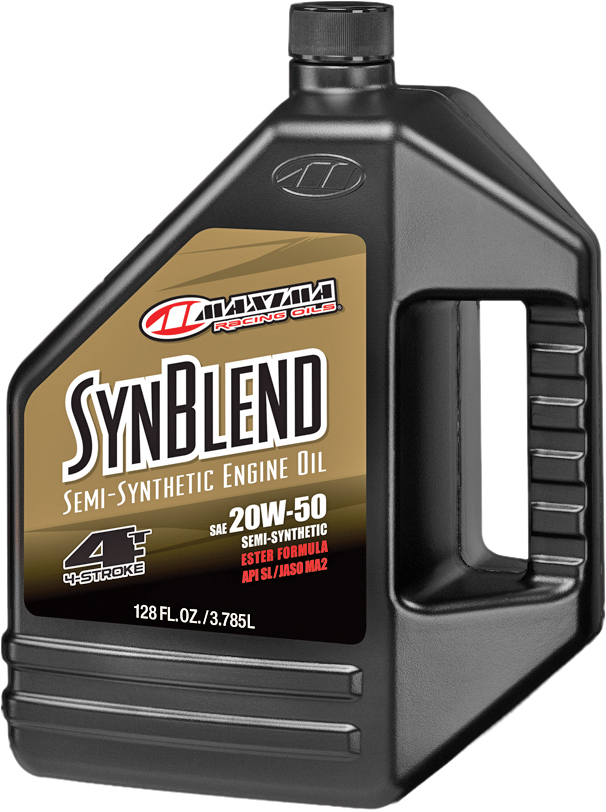 Maxima Syn Blend4 20W-50 Motorcycle Engine Oil - 1 Gallon Jug