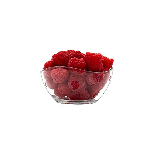 Vikko 2.25 Oz Glass pinch Bowls with Wavy Design, Microwave Safe, Pack of 6