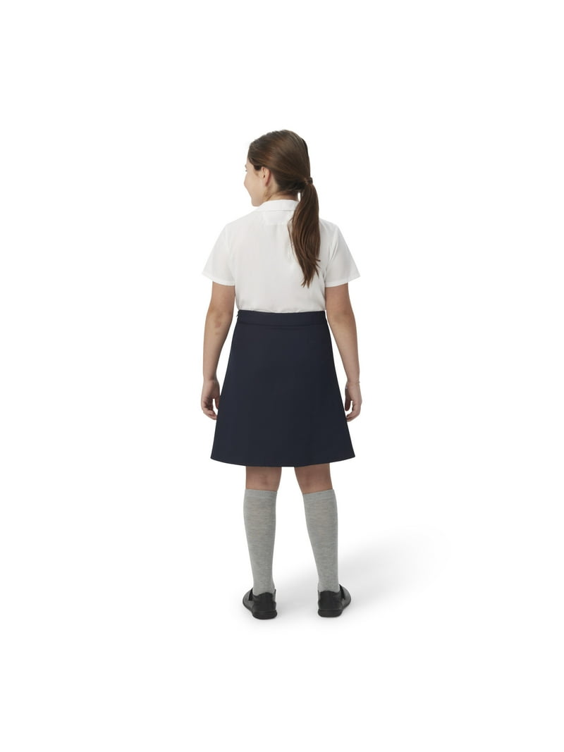 FRENCH TOAST Adjustable Waist Pleated Scooter with Knit Shorts