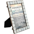 thumbnail image 3 of Cottage Garden Footprints in The Sand Mother of Pearl Amber 5 x 7 Table Top and Wall Photo Frame, 3 of 7