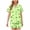 Green#1, variant on Feancey 2 Piece Lounge Set Women St Patrick's Day Comfy Pajama Sets Lucky Shamrock Printed Button Down Shirts and Shorts Sleepwear Outfits Green XXL