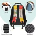thumbnail image 4 of Aplkyhs Colorful Dog School Backpack for Boys Girls Ages 6-18 Large Capacity Lightweight Water Resistant Ergonomic Padded Straps for Elementary Middle High School Back to School, 4 of 7