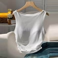 thumbnail image 6 of Tank Top for Women Boat Neck Sleeveless Athleisure Slim Fit Side Ruched Stretchy Breathable Basic Layered Look Activewear Crop Top, 6 of 6