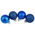 thumbnail image 2 of Northlight 96ct Shatterproof 4-Finish Christmas Ball Ornament Set 1.5" - Blue, 2 of 2