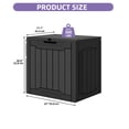 thumbnail image 2 of Uforic 31 Gallon Outdoor Waterproof Resin Deck Box, Outdoor Side Table, Resin Outdoor Storage Box, Black, 2 of 7