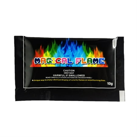 

HEVIRGO 10g/15g/25g/30g Vibrant Flame Powder Festival Ambience Stunning Visual Effect Portable Fire Pits Campfire Flame Color Changing Packets Party Supplies