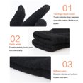 thumbnail image 2 of Naiovety Guantes completos Invierno Cálido Pantalla táctil Estudiantes Térmico Flexible Calentador de manos Al aire libre Felpa Mitones Suministros térmicos Negro, 2 of 6