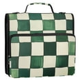 thumbnail image 5 of FORMRS Zipper Binder with Shoulder Strap 1.5-inch Ring 500 Sheet Capacity File Bag, Green and White Plaid Pattern, 5 of 5