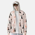thumbnail image 3 of Picia White And Black Rabbit Women's Men's UPF 50+ Sun Protection Hoodie Shirt Long Sleeve SPF Fishing Outdoor UV Hiking Lightweight Shirts-XX-Large, 3 of 9