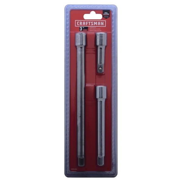 CRAFTSMAN Socket Extension Set, 1/2Inch Drive, 3Piece (CMMT43283