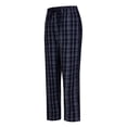 thumbnail image 4 of GLOBAL Men's Cotton Yarn Pajamas Pants- Plaid Pajama Pants for Men with Pockets-Lounge & Sleep PJ Bottoms, 2-Pack, 4 of 8