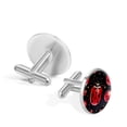 thumbnail image 3 of Ladybird Elegant Stainless Steel Mens Cufflinks for Formal Attire, Made of Silver Jewelry, Ideal Shirt Clip Accessory, 3 of 6