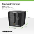 thumbnail image 4 of Presto 05442 Electric Deep Fryer, Cool Touch Compact Fryer, Easy Clean, Black, 4 of 12