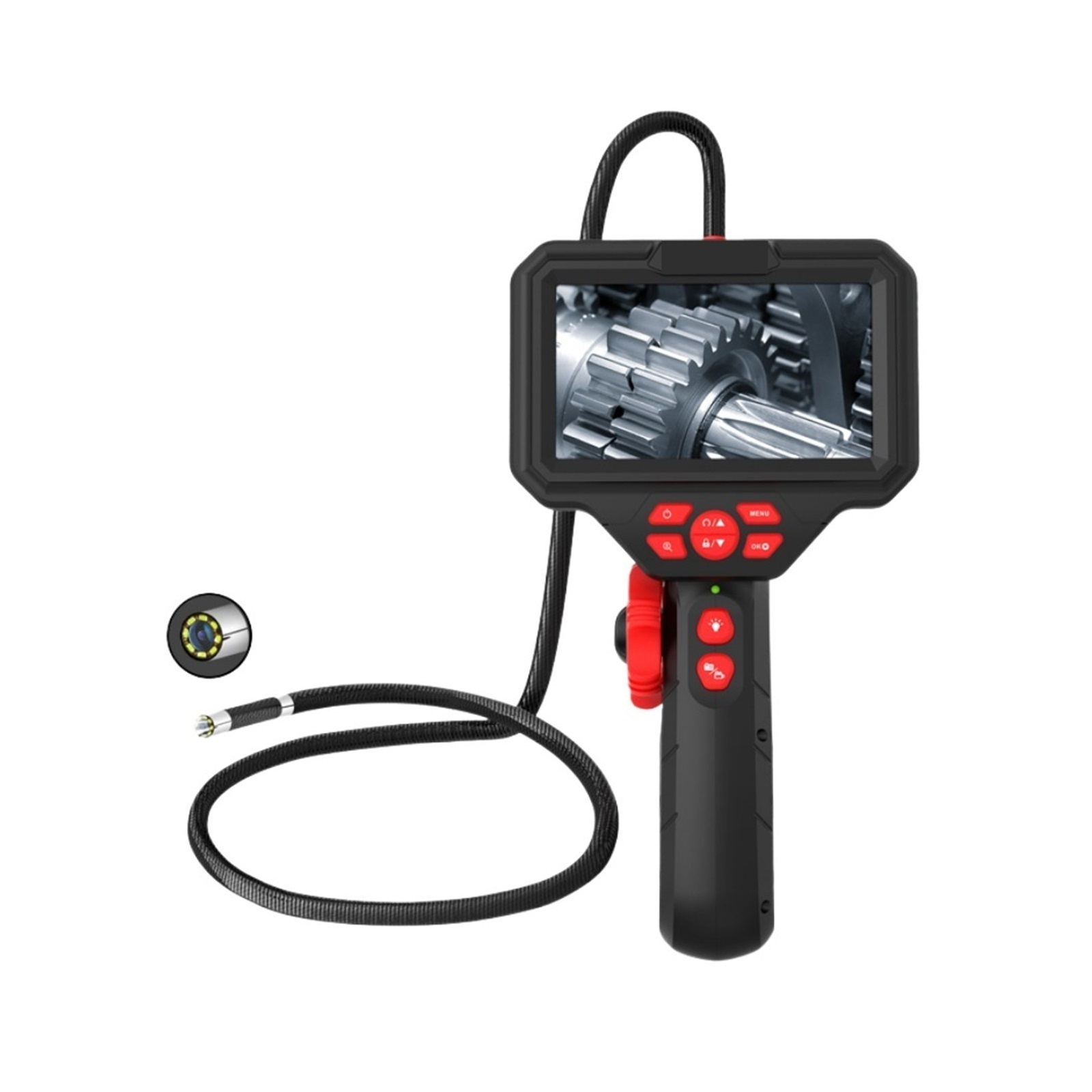 6.0mm 8.5mm 5inches Rotatable 360Degree Endoscope Mini Camera Borescope Waterproof LED Car Inspection Camera ,Stunning Clarity