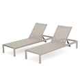 thumbnail image 6 of Noble House Cape 7-Seater Aluminum Estate Collection with Fire Pit in Khaki Gray, 6 of 9