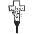 thumbnail image 1 of Cruz Arte Duelo Estatua Impermeable Hueco Recuerdo Regalos Con Corazón MDOD01 Sunnimix Estaca de cruz de cementerio, 1 of 8