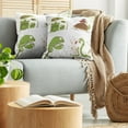 thumbnail image 5 of Ambesonne Animal Throw Pillow Cover 2 Pack, Snake Frog Ninja Reptile, 18", Green Brown Red, 5 of 7