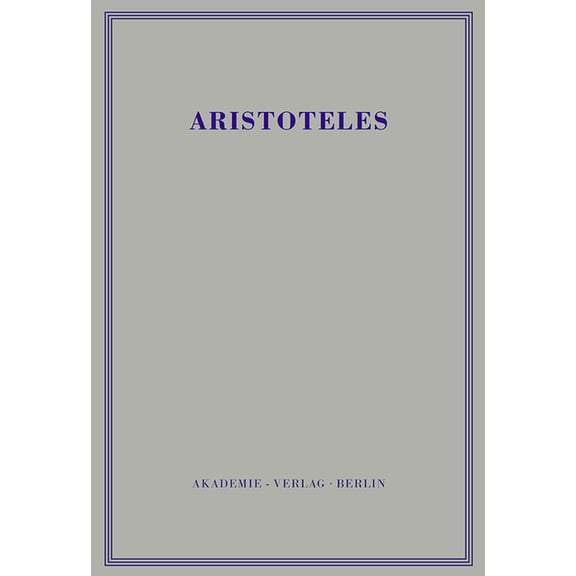 Werke, BAND 7, Eudemische Ethik, (Hardcover)