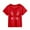 Red, variant on Godom Girls Short Sleeve Tshirts Cotton Casual Graphic T-Shirts Girls' Summer T Shirts