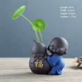 thumbnail image 4 of Zisha Monk Tea Pet with ”Fu” ”Lu” ”Shou” ”Xi” ”Cai” Chinese Character Printing Creative Tea Vase Decoration For Tea Set  Wealth, 4 of 8