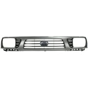 Grille Assembly Compatible With 1995-1997 Toyota Tacoma Painted Gray Shell with Black Insert