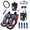Eagle American Flag Pattern, variant on Chririnla Eagle American Flag Pattern Car Seat Cover Protector Set, with Car Seat Covers Car Seatbelt Cover Car Coasters Car Organizer Bag Car Side Mirror Cover
