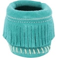 thumbnail image 3 of Minnetonka Infant-Girls' Riley Moccasin Booties Turquoise 4 M US, 3 of 5