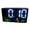 White, variant on Small Plugs In Clock Featuring Large Touch Screens Indoor Thermometers Night Light & Adjustable Alarm for Home Office Us