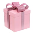 thumbnail image 5 of balikha Gift Box 7.87x7.87x7.87inch Party Favor Decorative Gifts Wrap with Ribbon Square Packaging Box for New Year Party Graduation Pink, 5 of 9