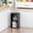 Black-2, variant on ALISENED 4 Cube Tall Skinny Bookcase, Narrow Organizer Shelf, Wood Corner Bookshelf, Storage Shelves