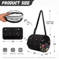 thumbnail image 5 of SEANATIVE Mushroom Floral Round Tissue Holder Bag Star Butterfly Round Toilet Paper Holder for Camping Office Aesthetic Tissue Box Organizer with Adjustable Strap, 5 of 7