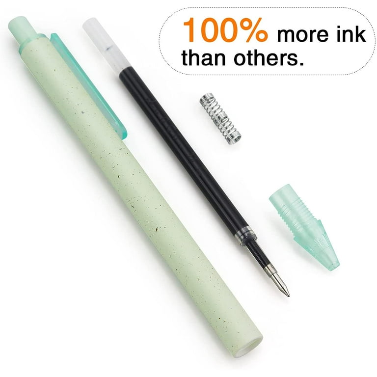 4 Pack Retractable Cute Gel Pens Quick Dry Pens Fine Point 0.5mm Black Ink  Ballpoints Pen Writing Pen For Office School Supplies