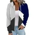 thumbnail image 5 of Full Zip up Hoodie Jackets with Pockets Womens Hooded Fashion Print Casual Zipper Sports Sweatshirt Coat Tops (Small, Gray), 5 of 5