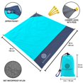 thumbnail image 2 of Manta ECCOSOPHY compacta, 152 x 140 cm, impermeable, azul, 2 of 6