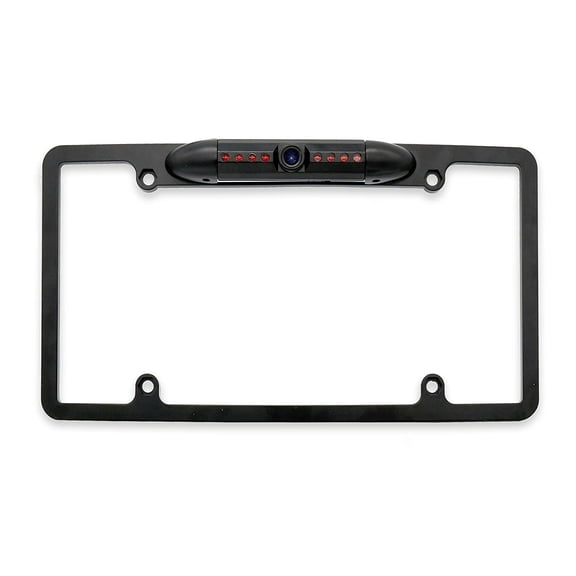 Master Tailgaters Metal License Plate Frame Front/Backup Camera with 8 IR LED Night Vision - Universal Fit for All Cars - Brand New
