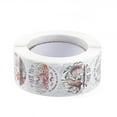 thumbnail image 2 of 4rolls 4 Patterns Autumn Theme Paper Thank You Gift Sticker rolls Round Dot Decals for Scrapbooking Craft Hedgehog & Squirrel & Mushroom Animal Pattern Colorful 25mm 500pcs/roll, 2 of 4