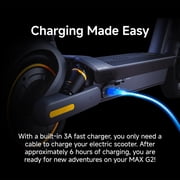 Segway MAX G2 Electric Scooter, 22 mph Max Speed, 43 Miles Max Range, Teens and Adults, Black