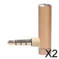 thumbnail image 1 of Convertidor de audio duradero macho a hembra de 5 mm para auriculares 2 piezas, 1 of 8