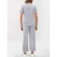 thumbnail image 4 of Conjunto Deportivo de Dos Piezas para Mujer, Informal, de Corta y Pantalón . Gris M, 4 of 5