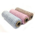 thumbnail image 2 of Wrapables® Cotton Baker's Twine 4ply 330 Yards (Set of 3 Spools x 110 Yards) for Gift Wrapping, Party Decor, and Arts and Craft ( Brown, Pink, Blue Grey), 2 of 4