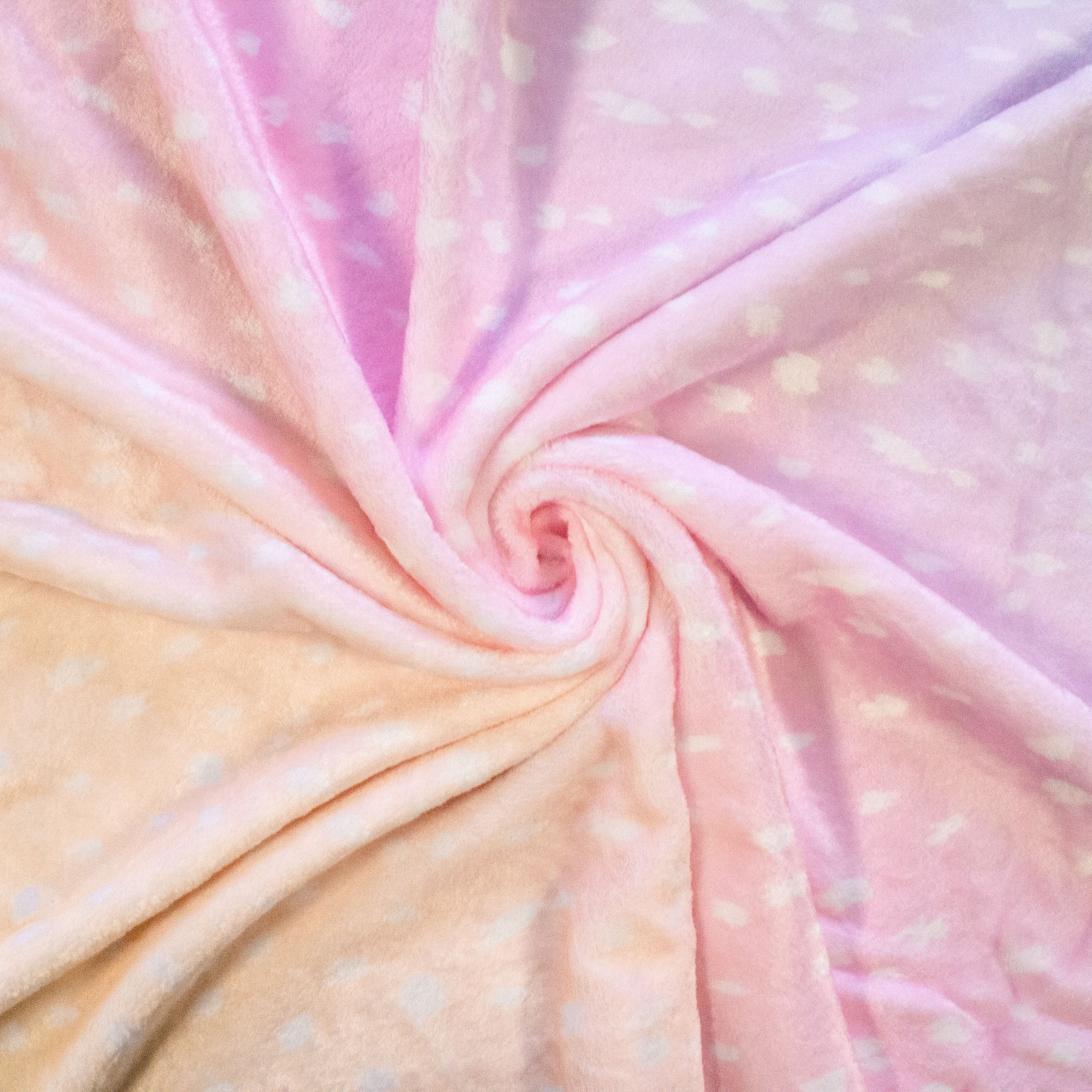 Everything Comfy Deer Fawn Print Decorative Throw Blanket, 42" X 60", Pastel Gradient