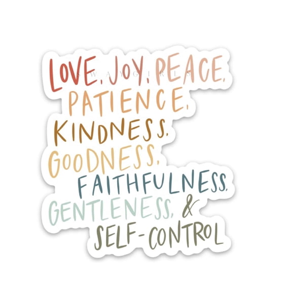 Sticker | Fruit Of The Spirit | Hand Lettering Only
